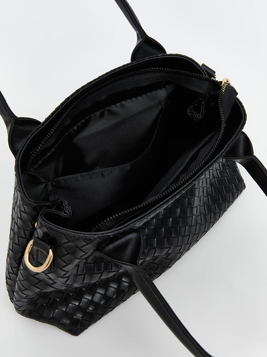 Siyah Çıkartılabilir Askılı Kadın Omuz Çantası-3