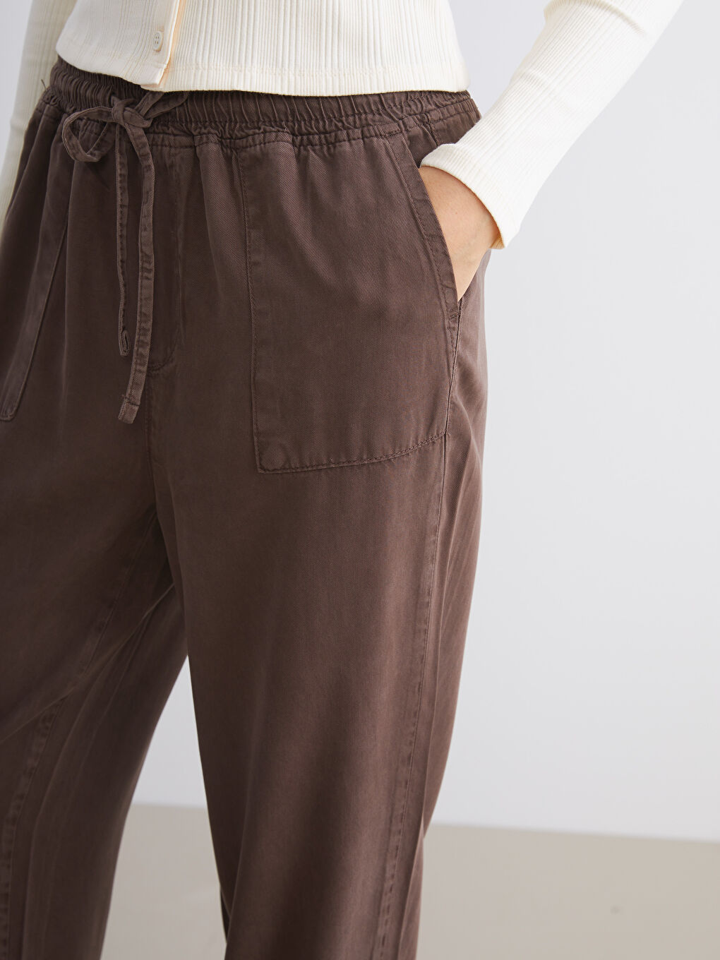 LCW Jeans Ženske farmerke u obliku šargarepe sa elastičnim strukom -W5JV35Z8-HDB