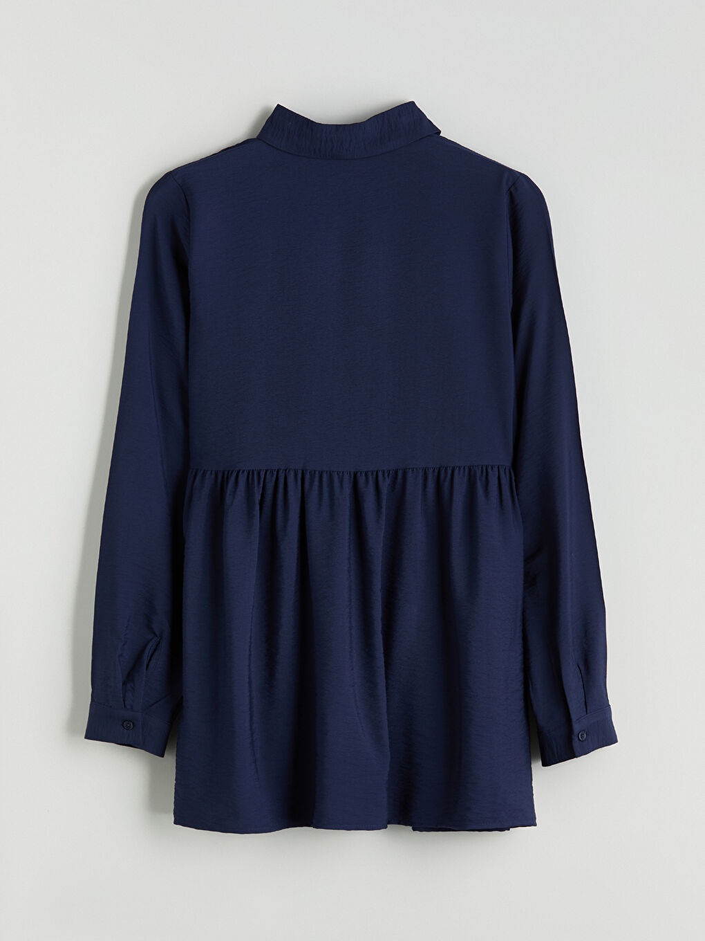 LCW Comfort Plain Pleated Women's Shirt Tunic -W5JV78Z8-CUJ