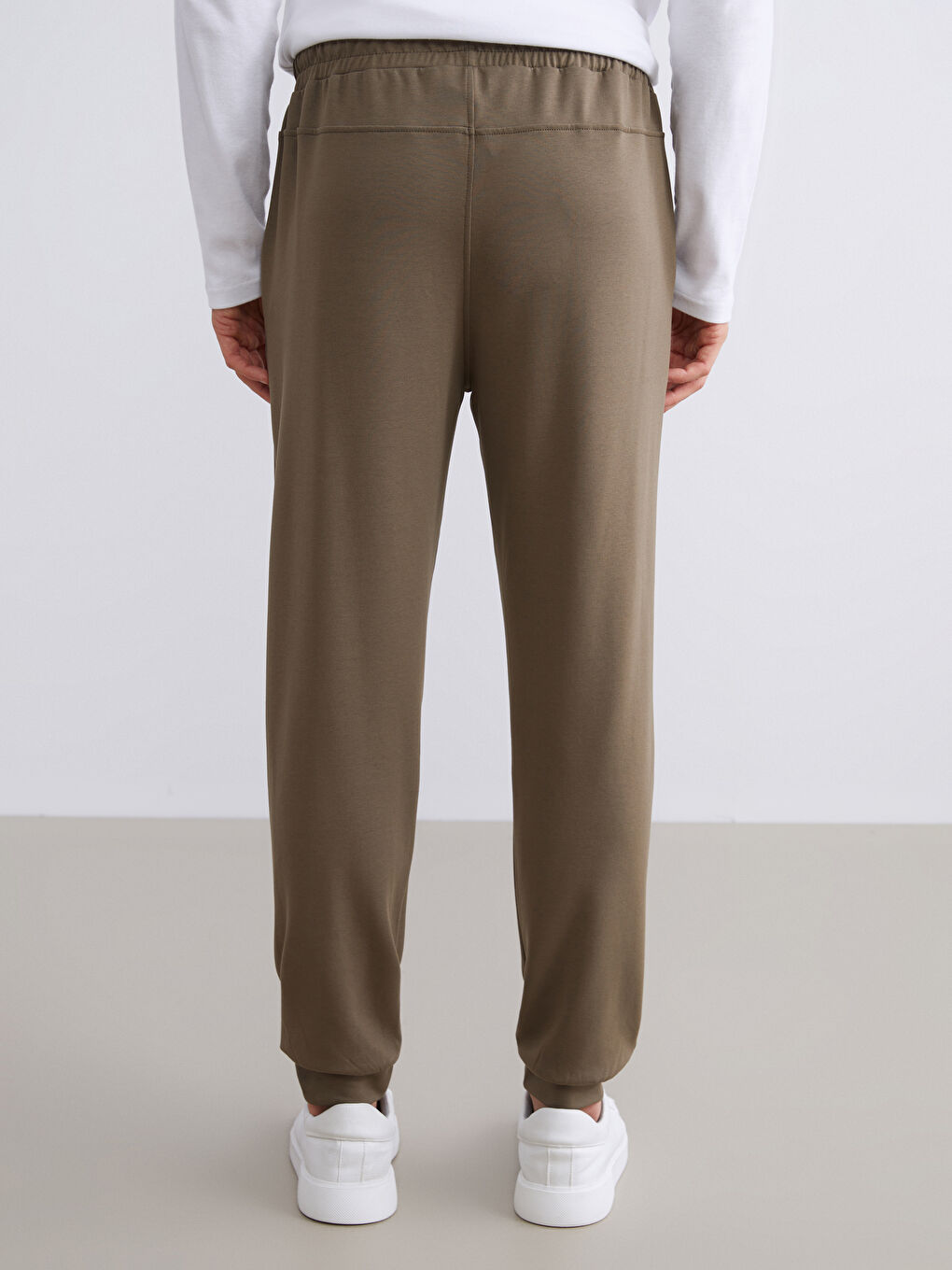 Haki Standart Kalıp Erkek Jogger Eşofman Altı-3
