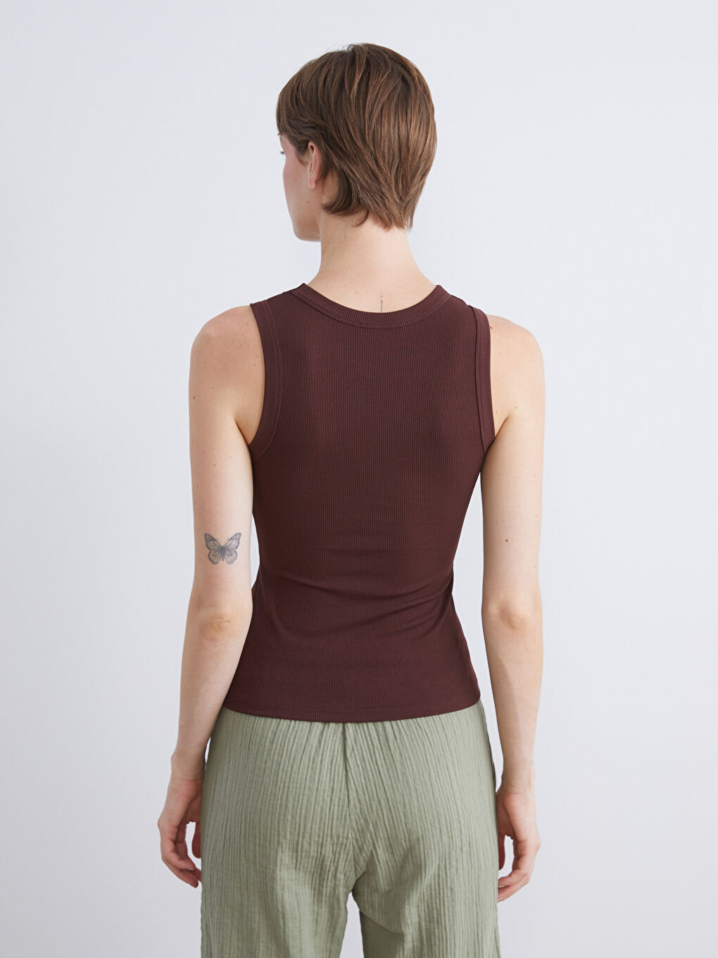 LCW Comfort Crew Neck Women's Tank Top -W5JV96Z8-DGA