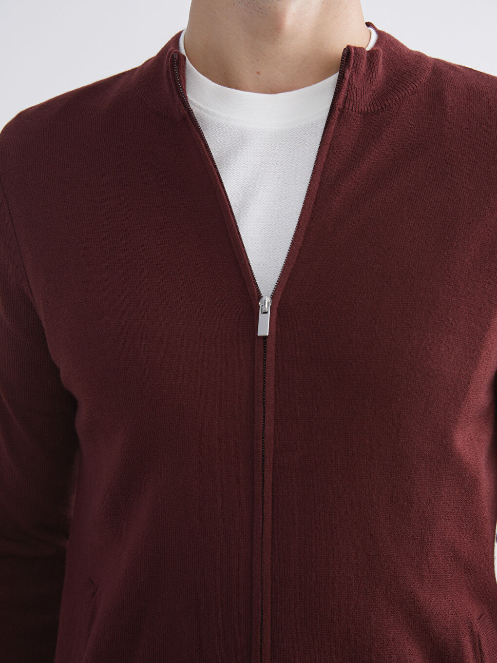 Man BORDEAUX Cardigan-2