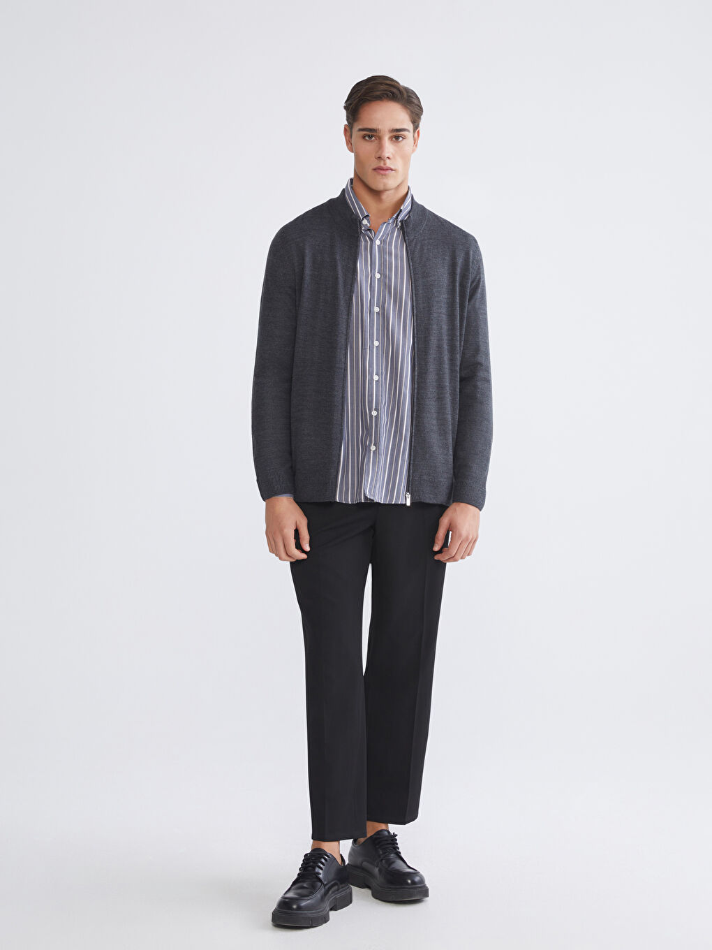 Man ANTHRACITE Cardigan-1