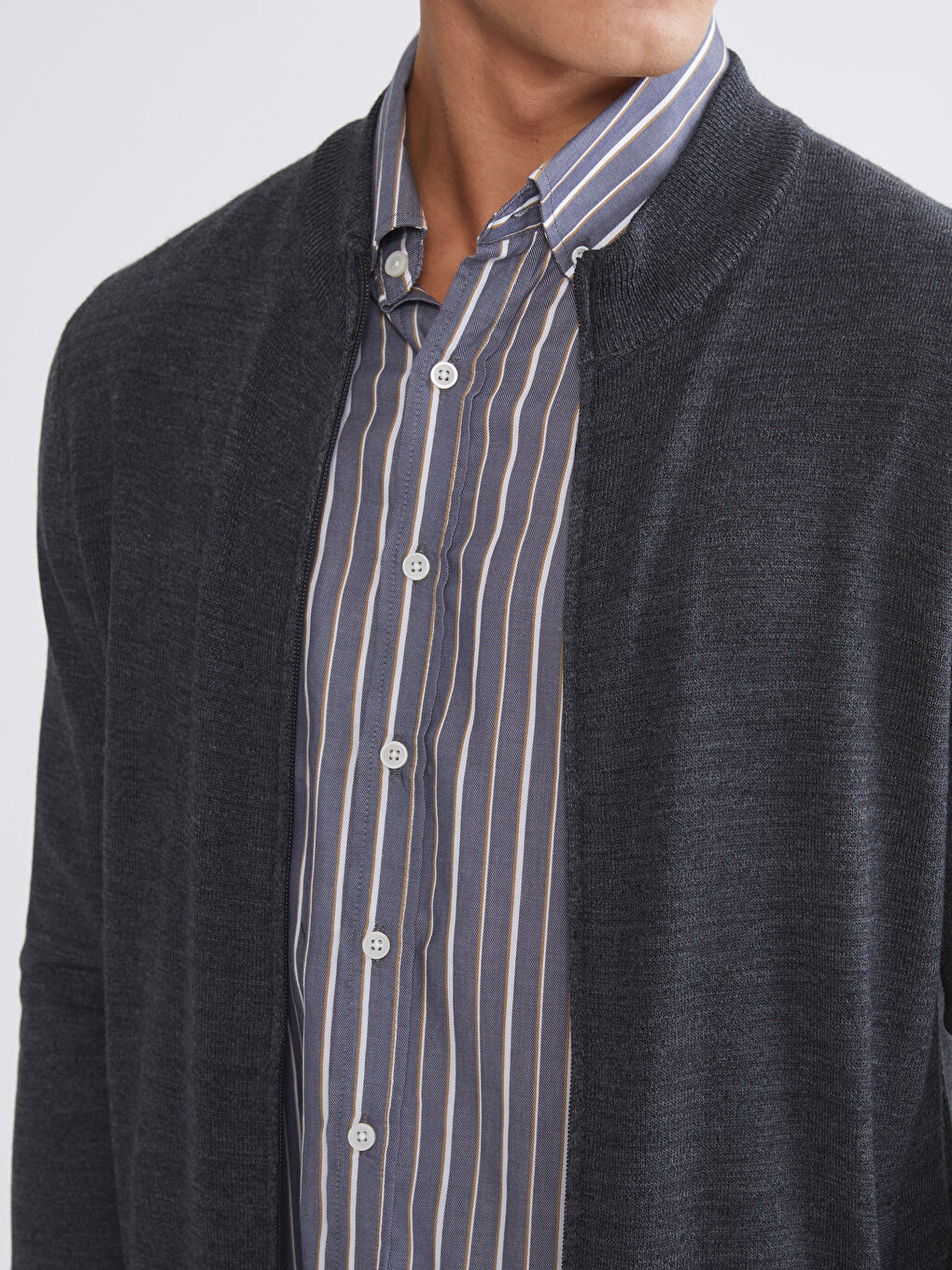 Man ANTHRACITE Cardigan-2