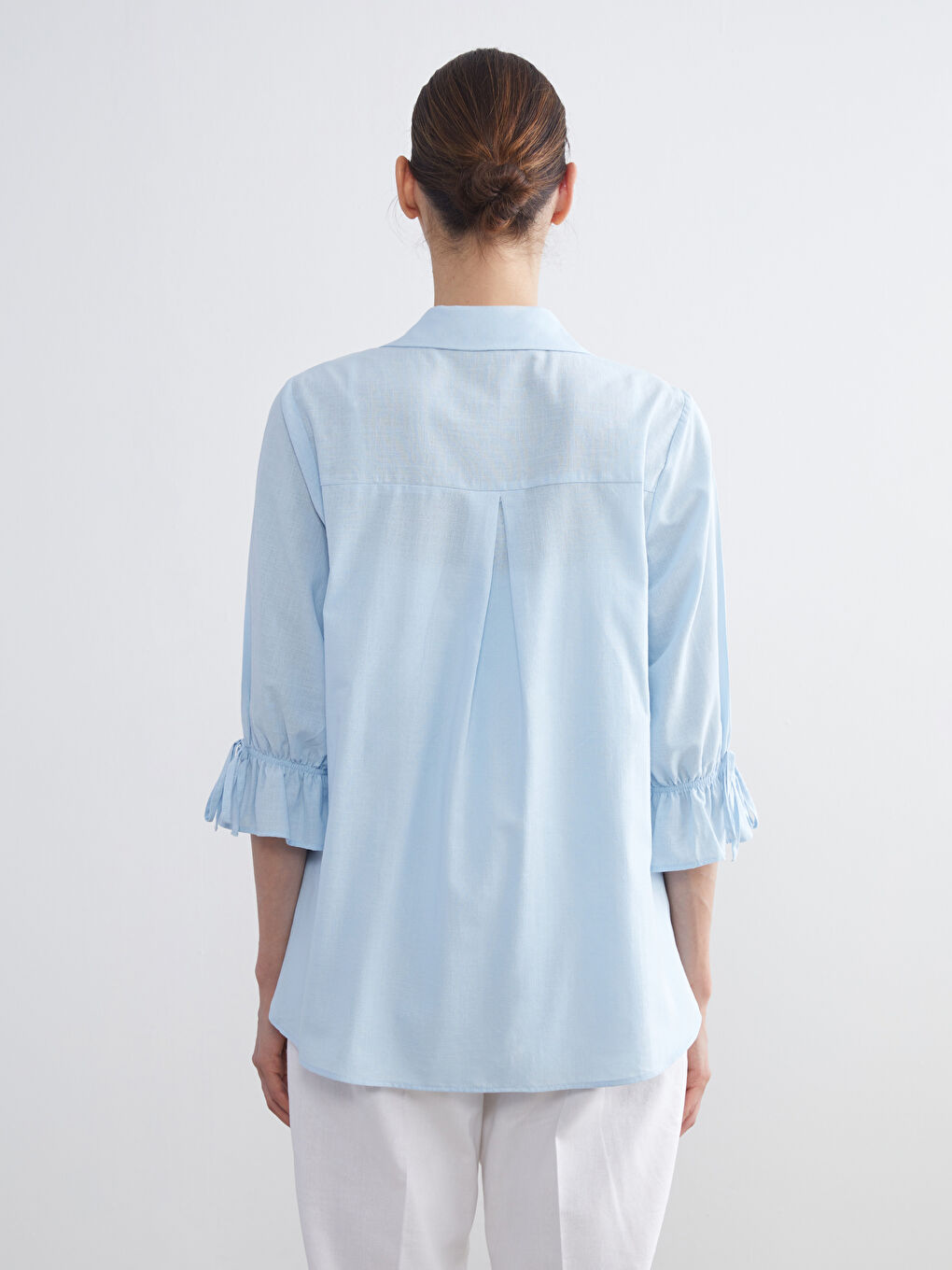 LCW Grace Regular Fit Ruffled Women's Shirt -W5JY08Z8-PPZ
