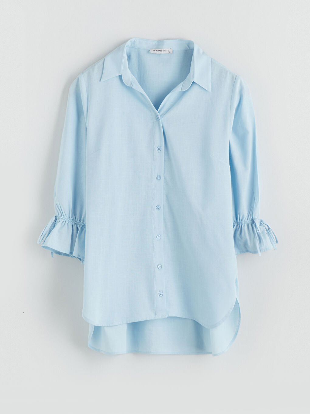 LCW Grace Regular Fit Ruffled Women's Shirt -W5JY08Z8-PPZ