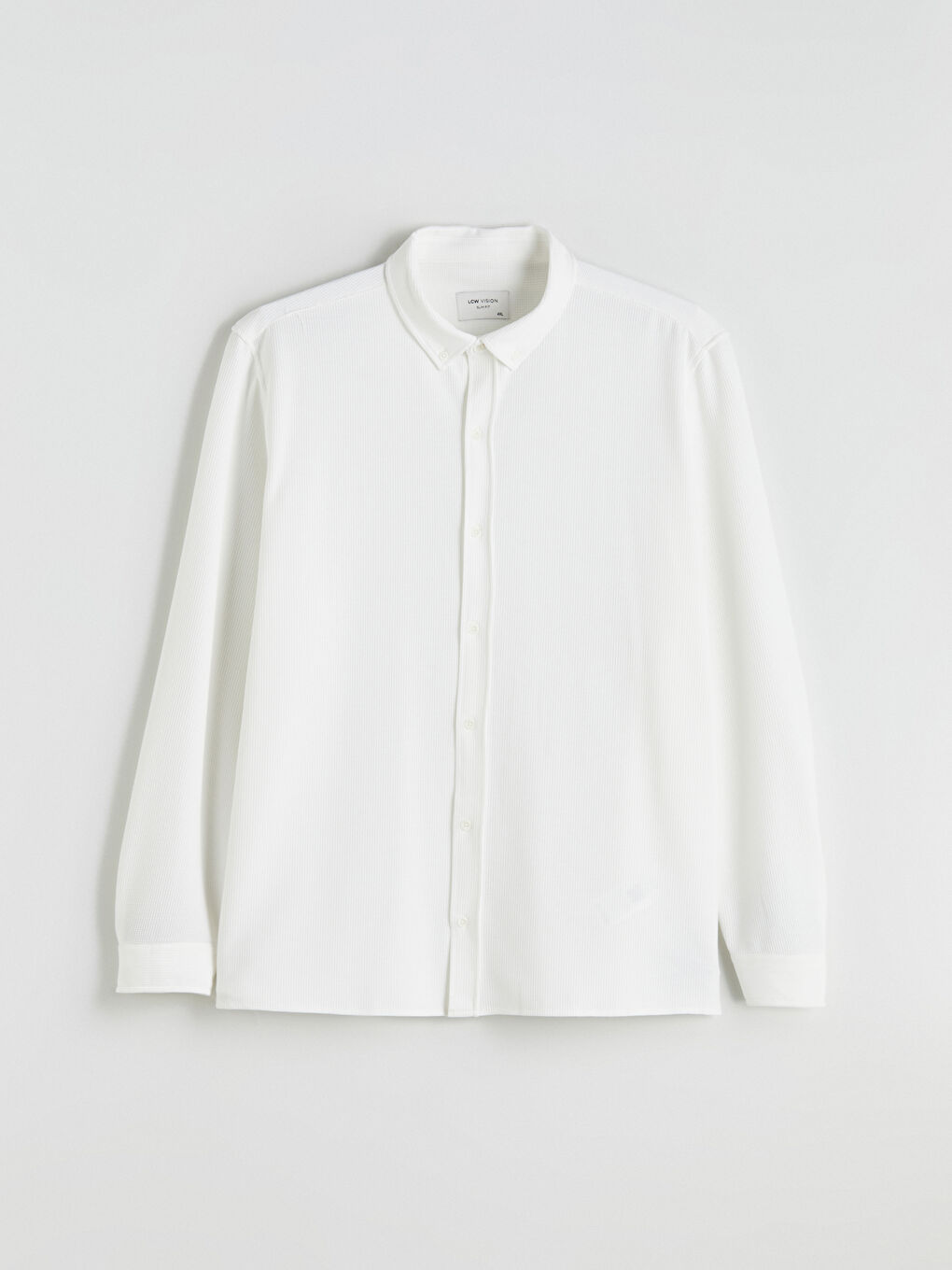 Large Size Slim Fit Long Sleeve Men's Shirt-4