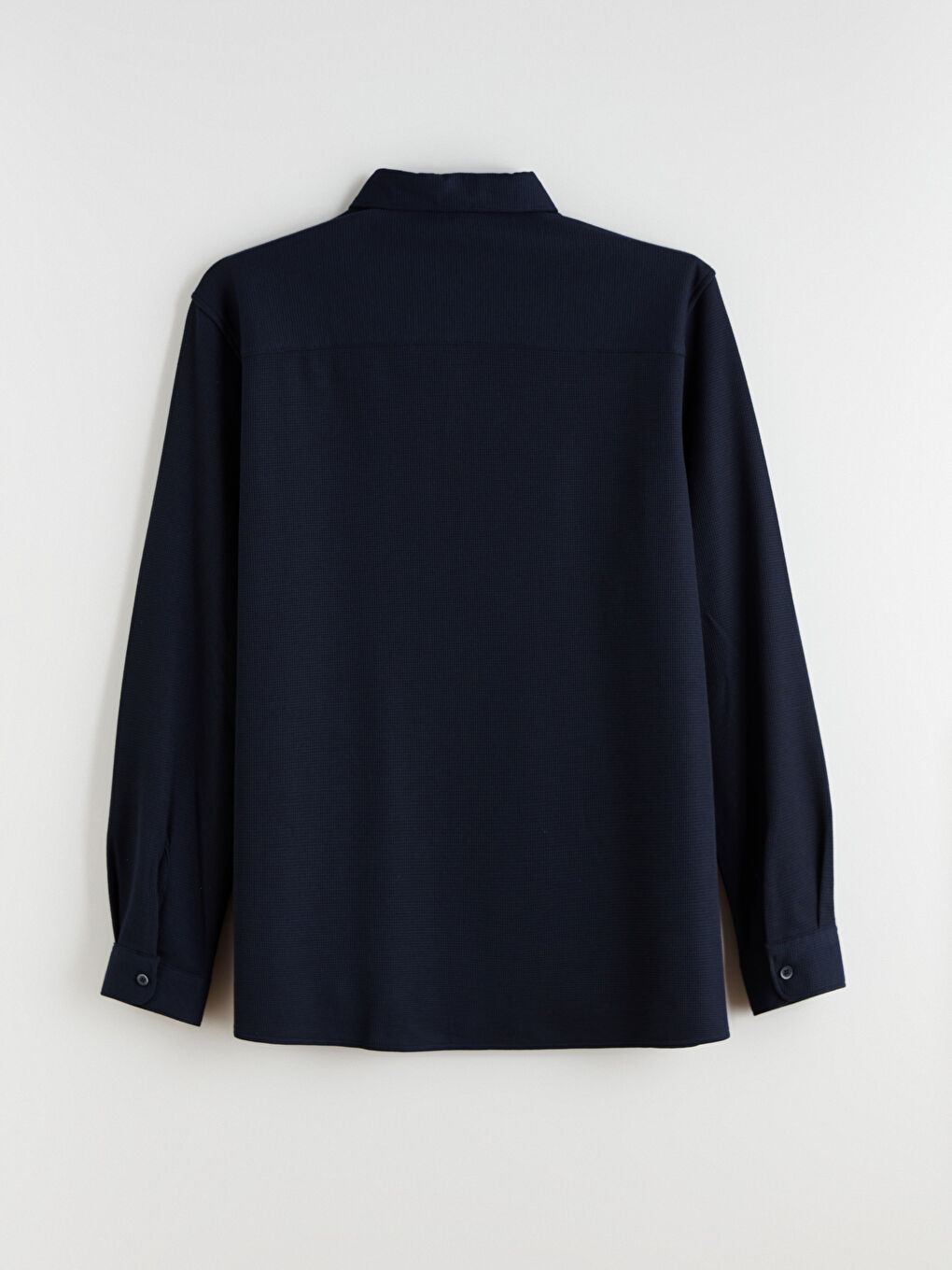 Large Size Slim Fit Long Sleeve Men's Shirt-5