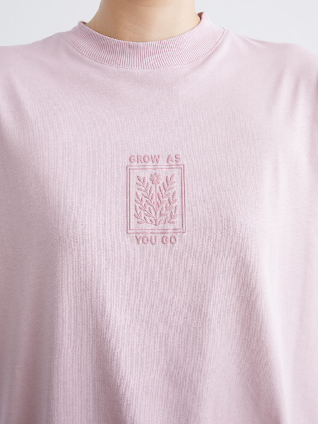 Crew Neck Printed Women's T-Shirt-2