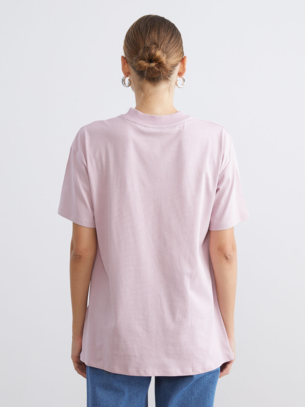 Crew Neck Printed Women's T-Shirt-3