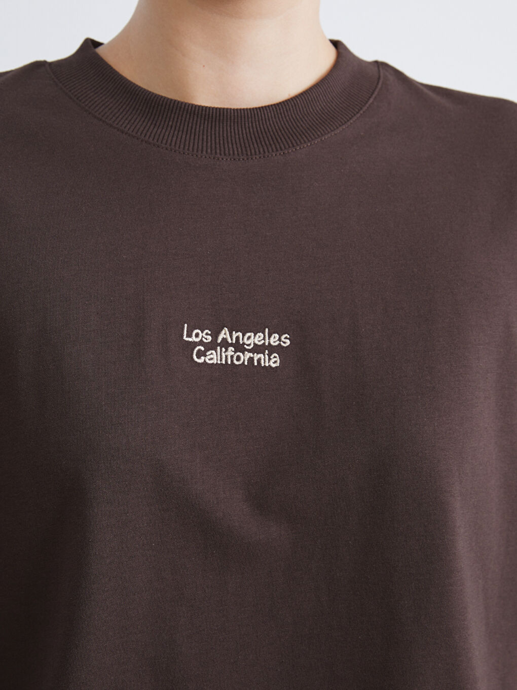 T-shirt Imprimé à Col Rond pour Femmes-2