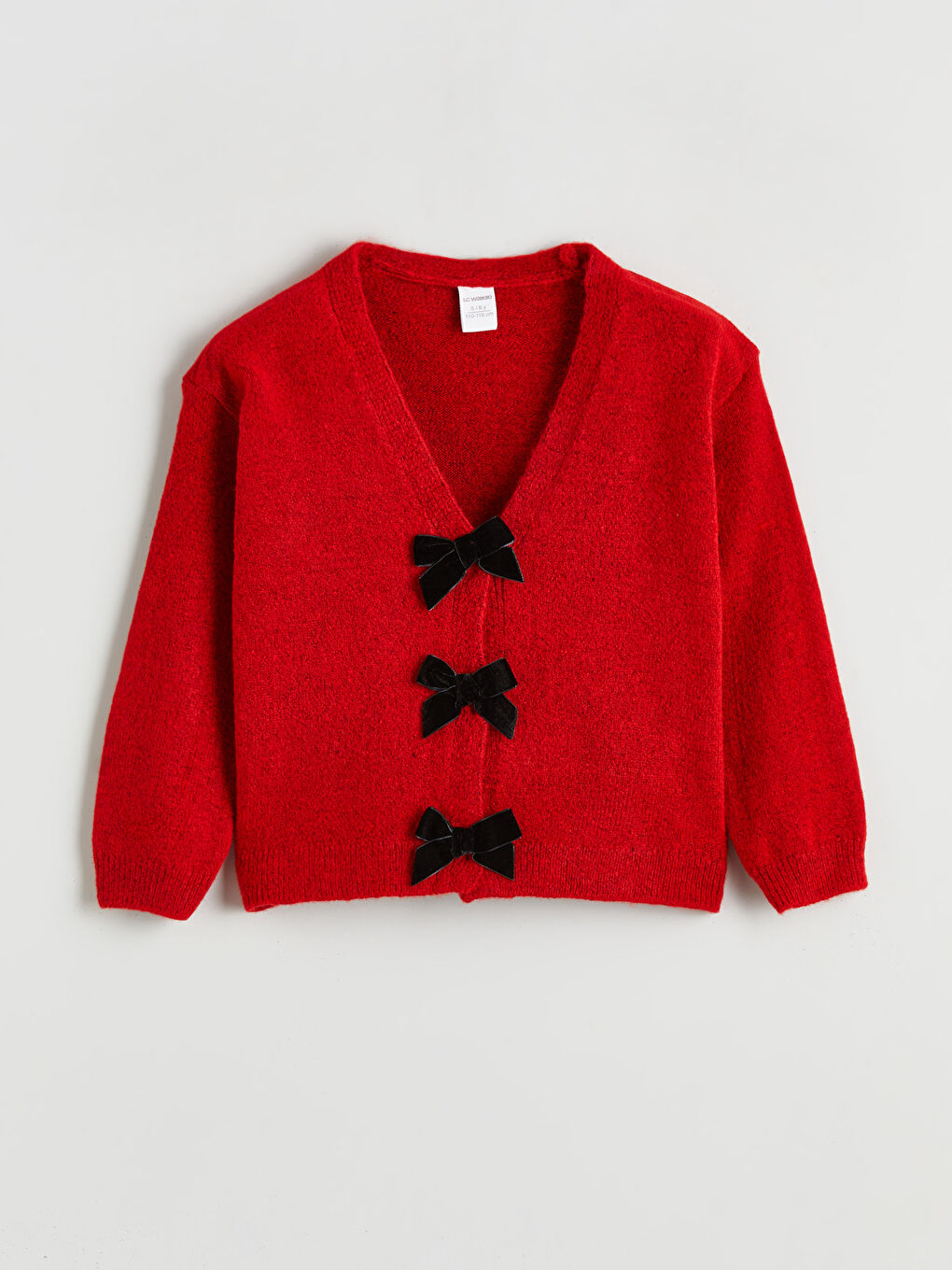 V Neck Girls' Knitwear Cardigan-1