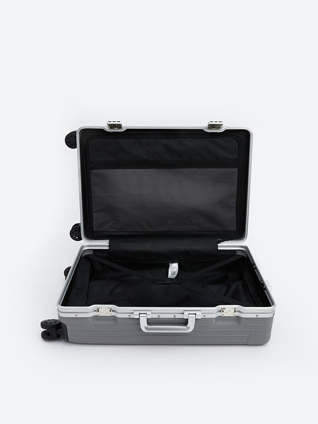 Gri Kilit Detaylı Büyük Boy Valiz-2