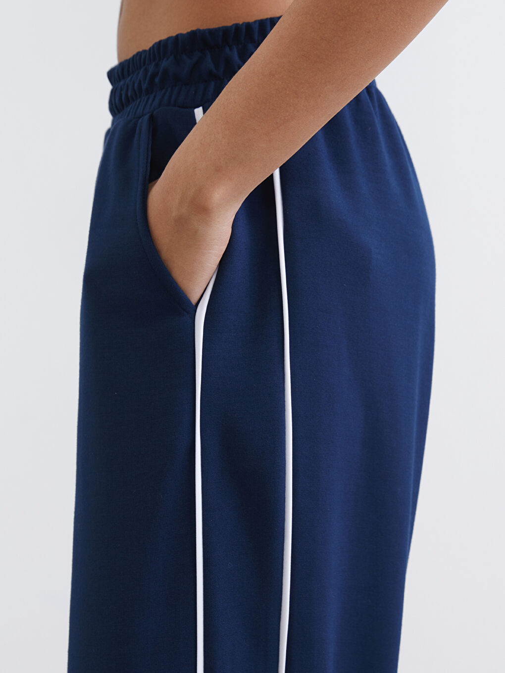 Elastic Waist Modal Blend Women's Sports Sweatpants-2