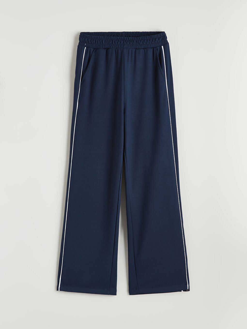 Lacivert Beli Lastikli Modal Karışımlı Kadın Spor Eşofman Altı