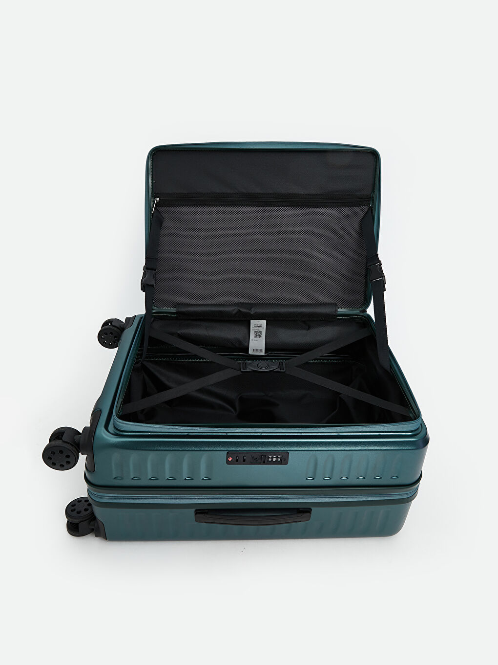 Yeşil Kilit Detaylı Orta Boy Valiz-2