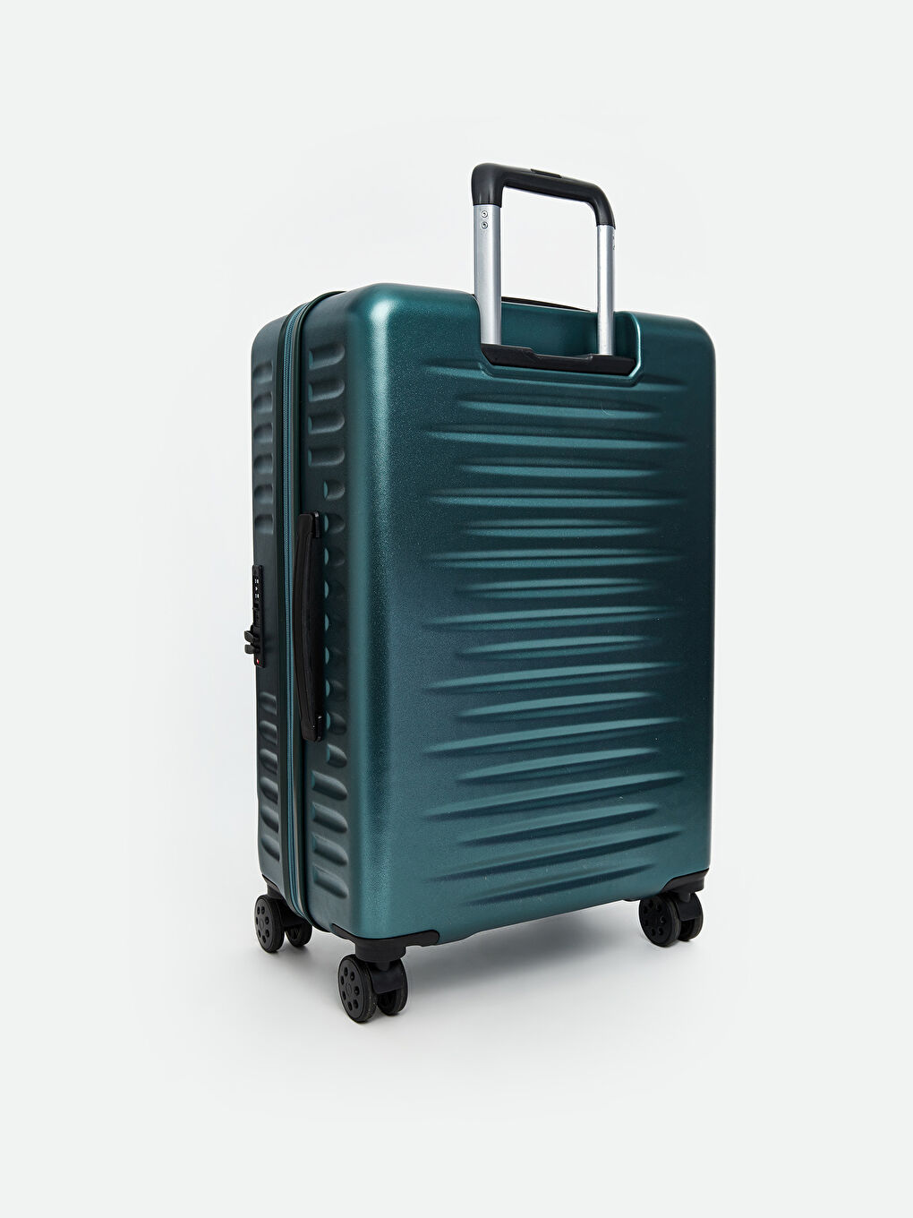 Yeşil Kilit Detaylı Orta Boy Valiz-1