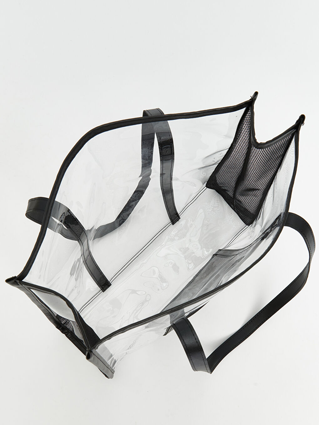 Siyah Karpuz Baskılı Kadın Plaj Çantası-4