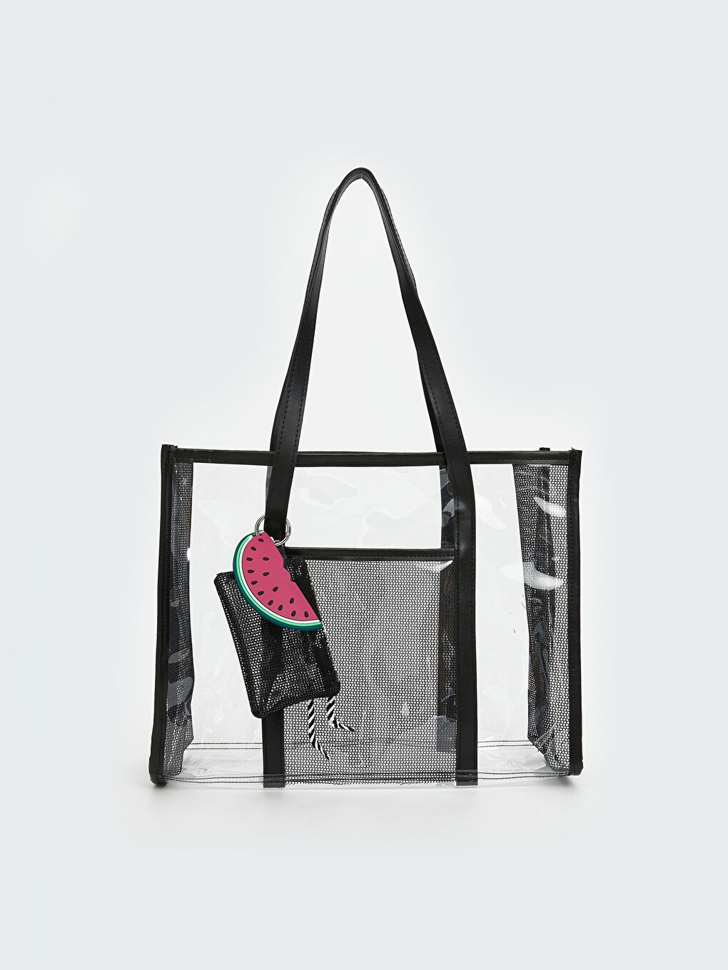 Siyah Karpuz Baskılı Kadın Plaj Çantası