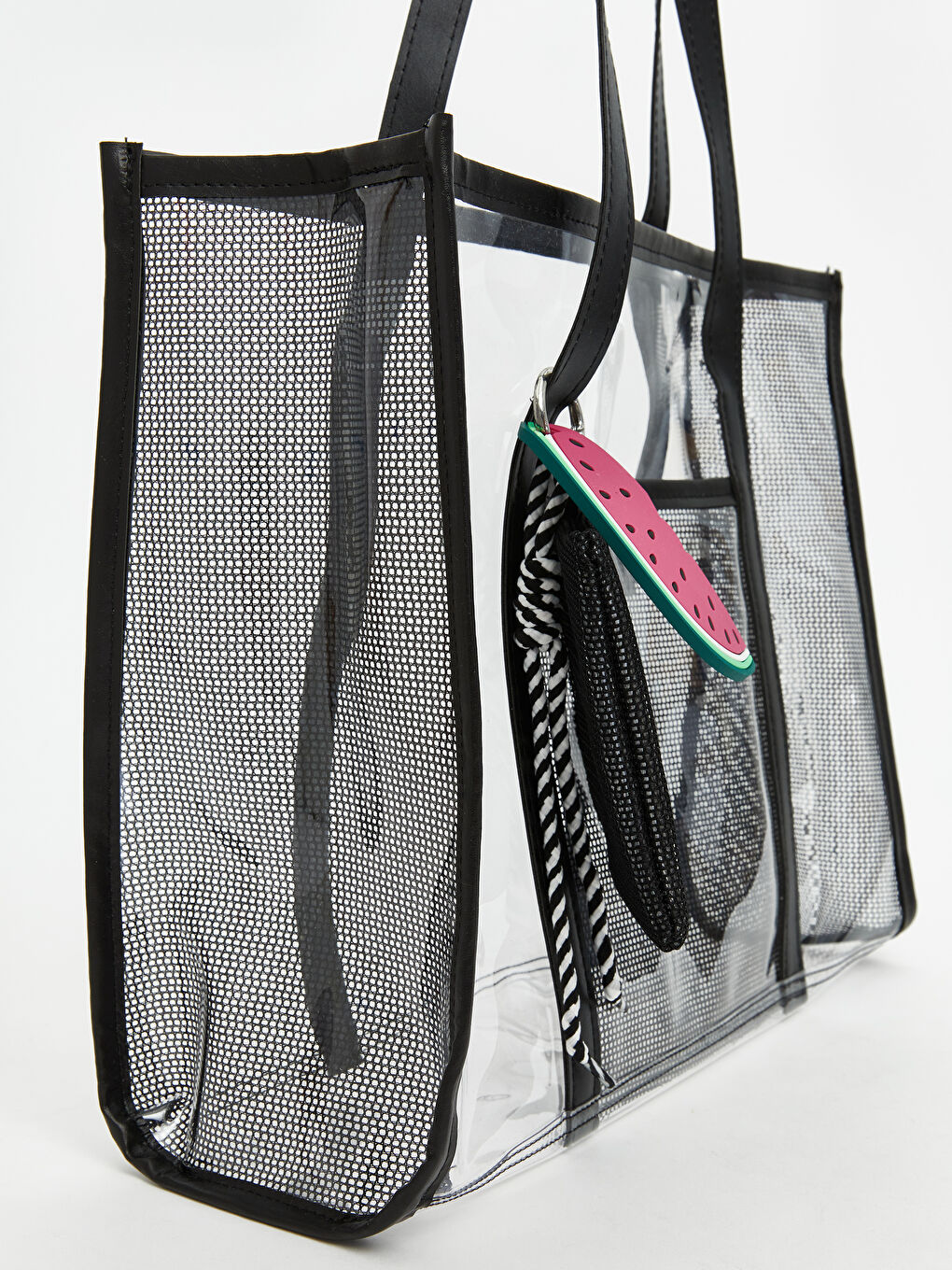 Siyah Karpuz Baskılı Kadın Plaj Çantası-2