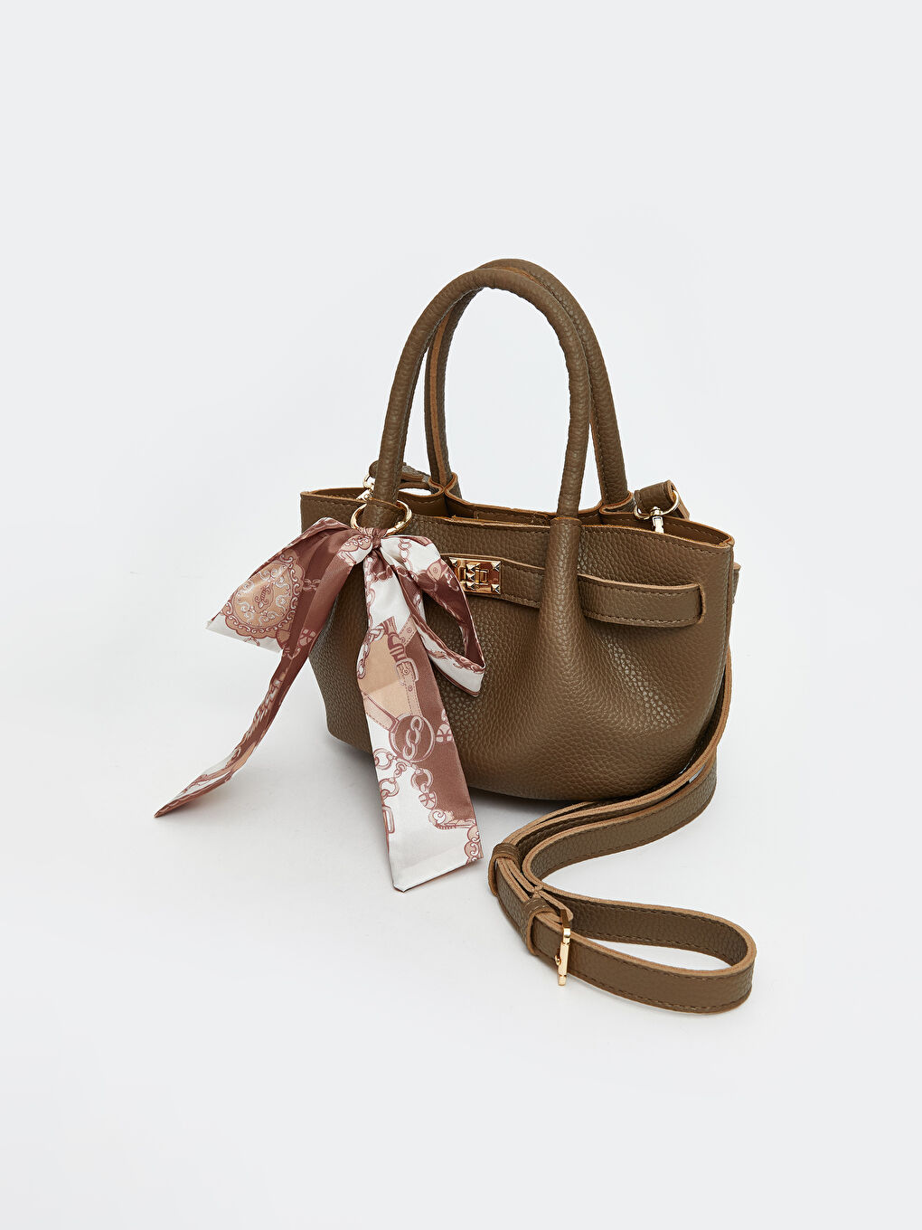 Bej Çıkartılabilir Askılı Kadın Omuz Çantası-1