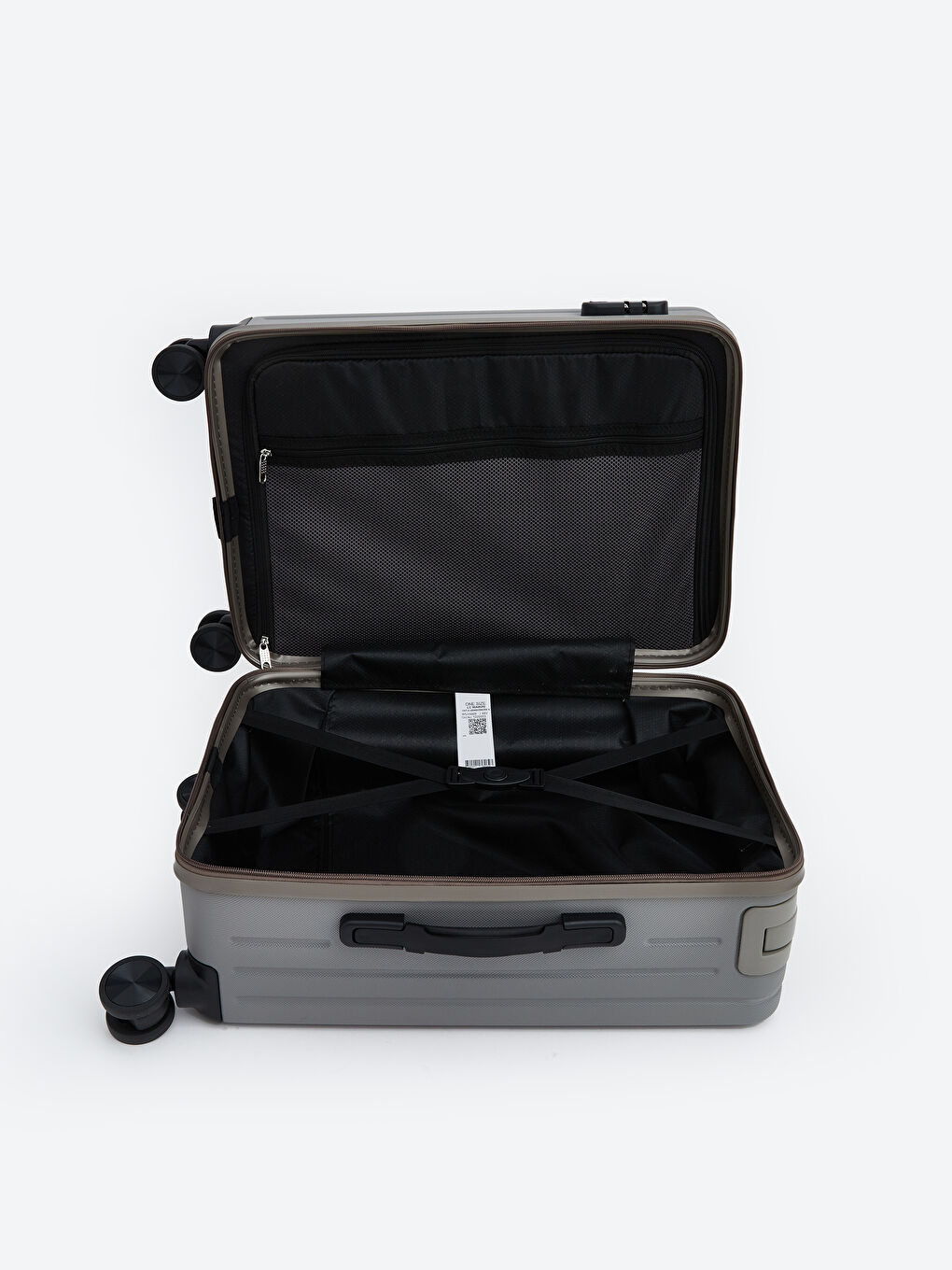 Kahverengi Kilit Detaylı Orta Boy Valiz-2