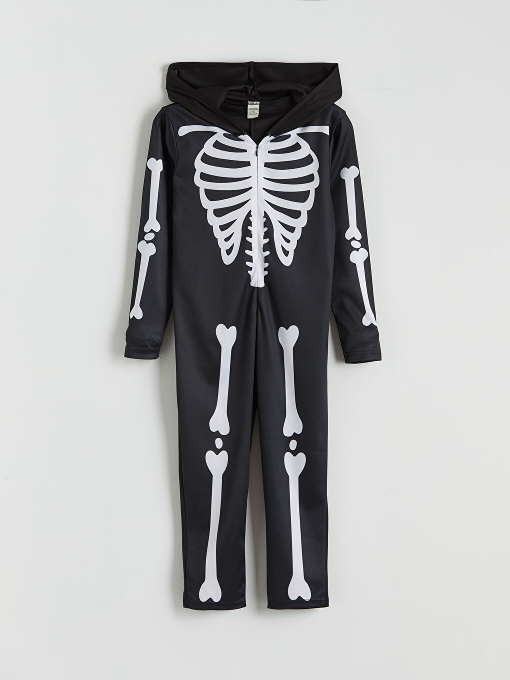 Siyah İskelet Baskılı Erkek Çocuk Kostüm-1