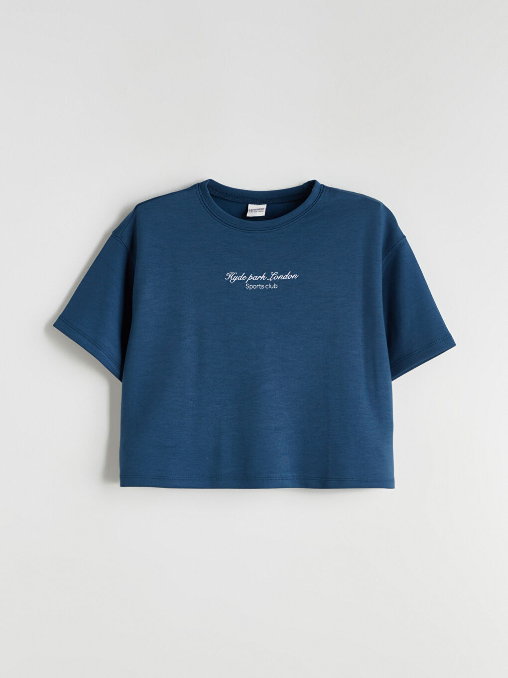 İndigo Bisiklet Yaka London Baskılı Kız Çocuk Tişört