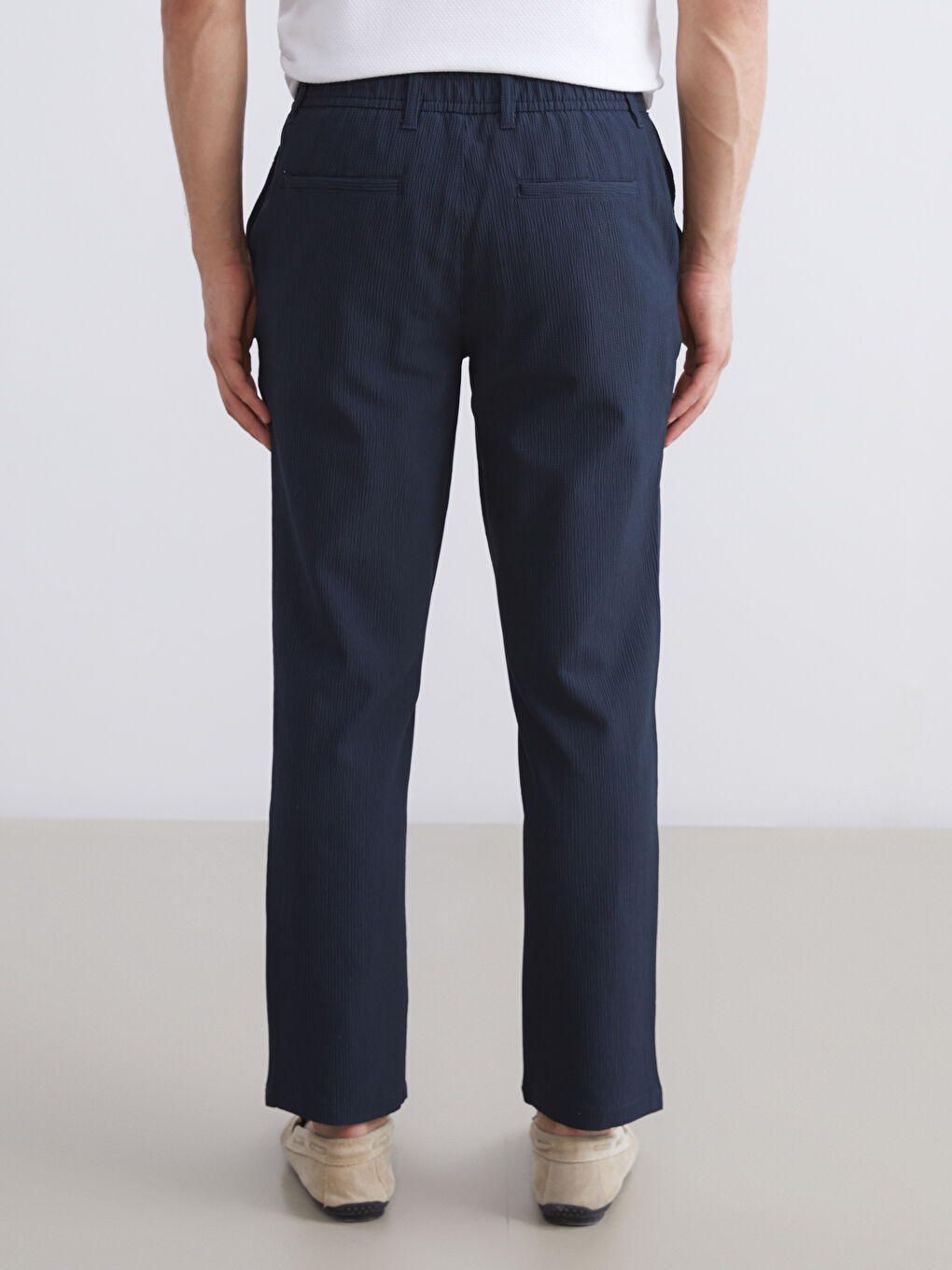 Lacivert Standart Kalıp Erkek Pantolon-7