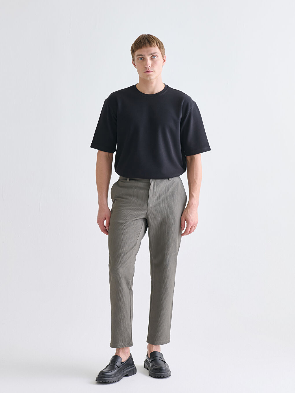 Yeşil Standart Kalıp Erkek Pantolon