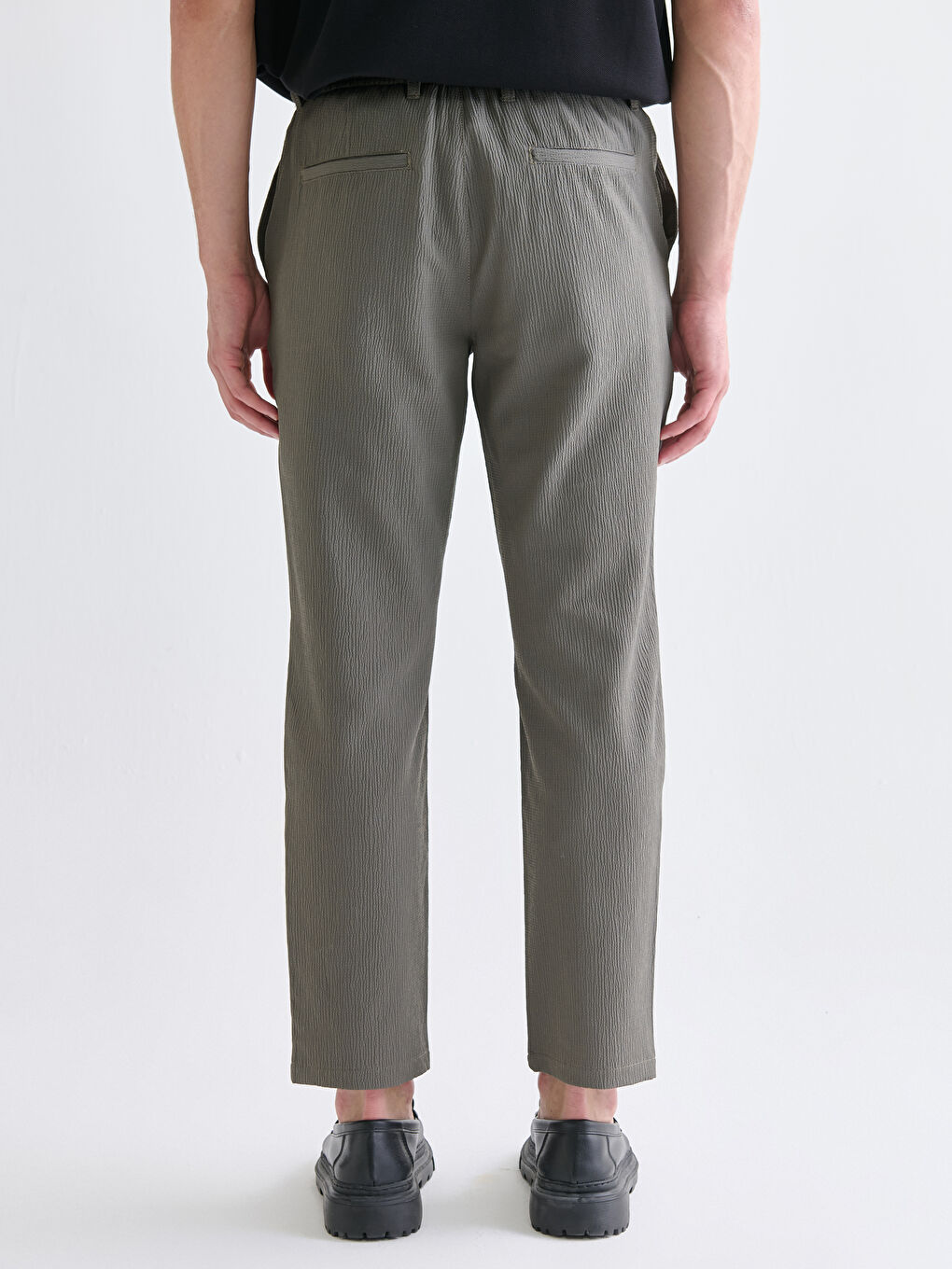 Yeşil Standart Kalıp Erkek Pantolon-7