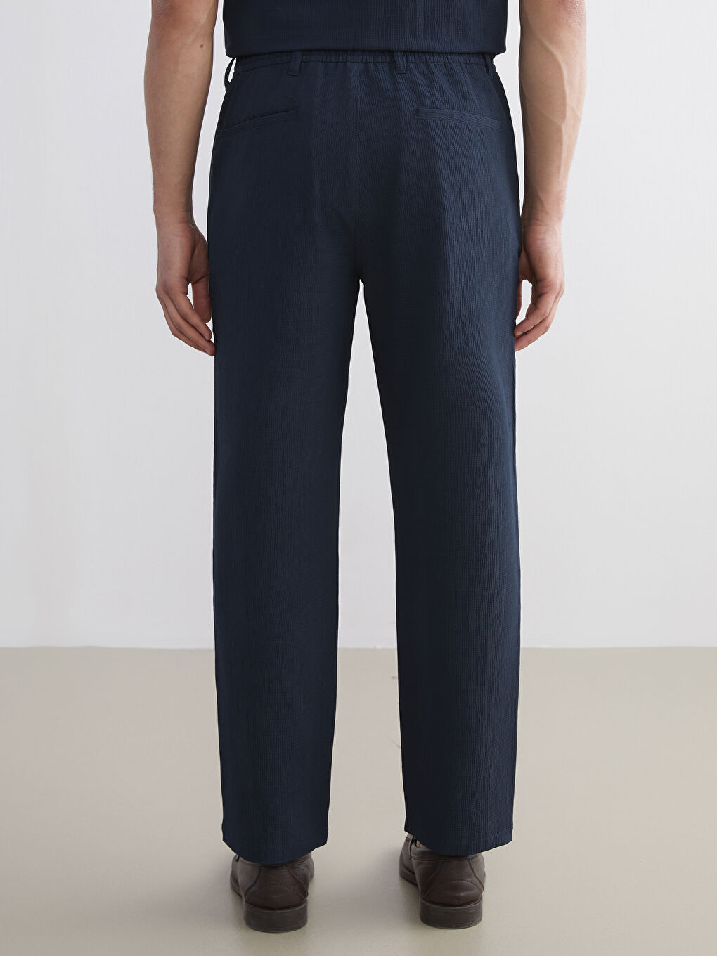 Lacivert Standart Kalıp Erkek Pantolon-6