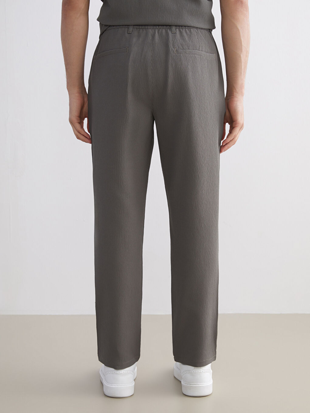 Yeşil Standart Kalıp Erkek Pantolon-6