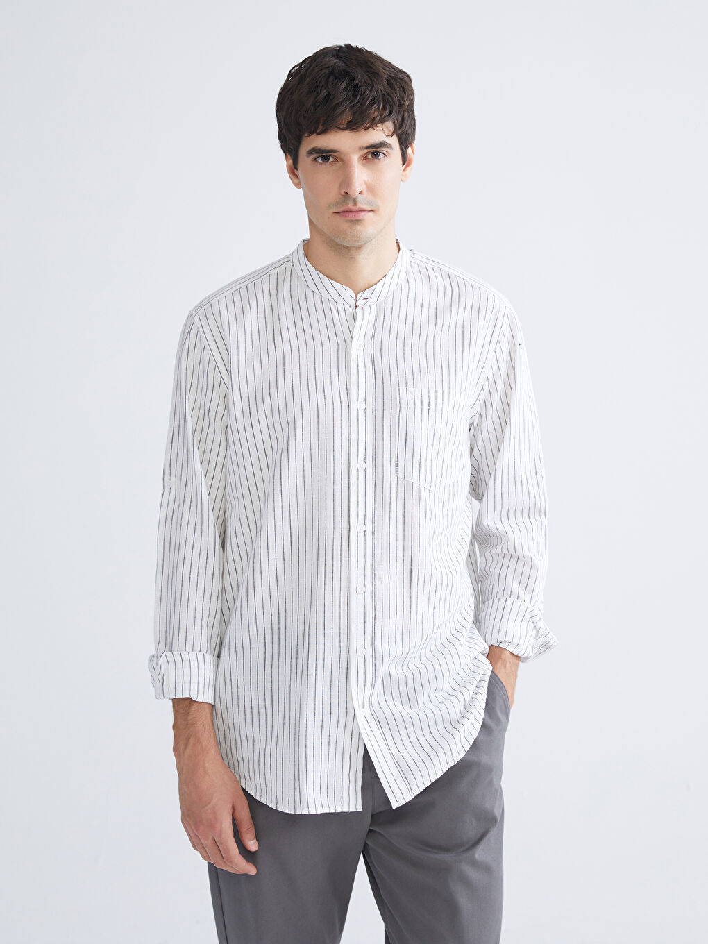 LCWAIKIKI Classic Man WHITE Shirt -W5JY88Z8-LJX
