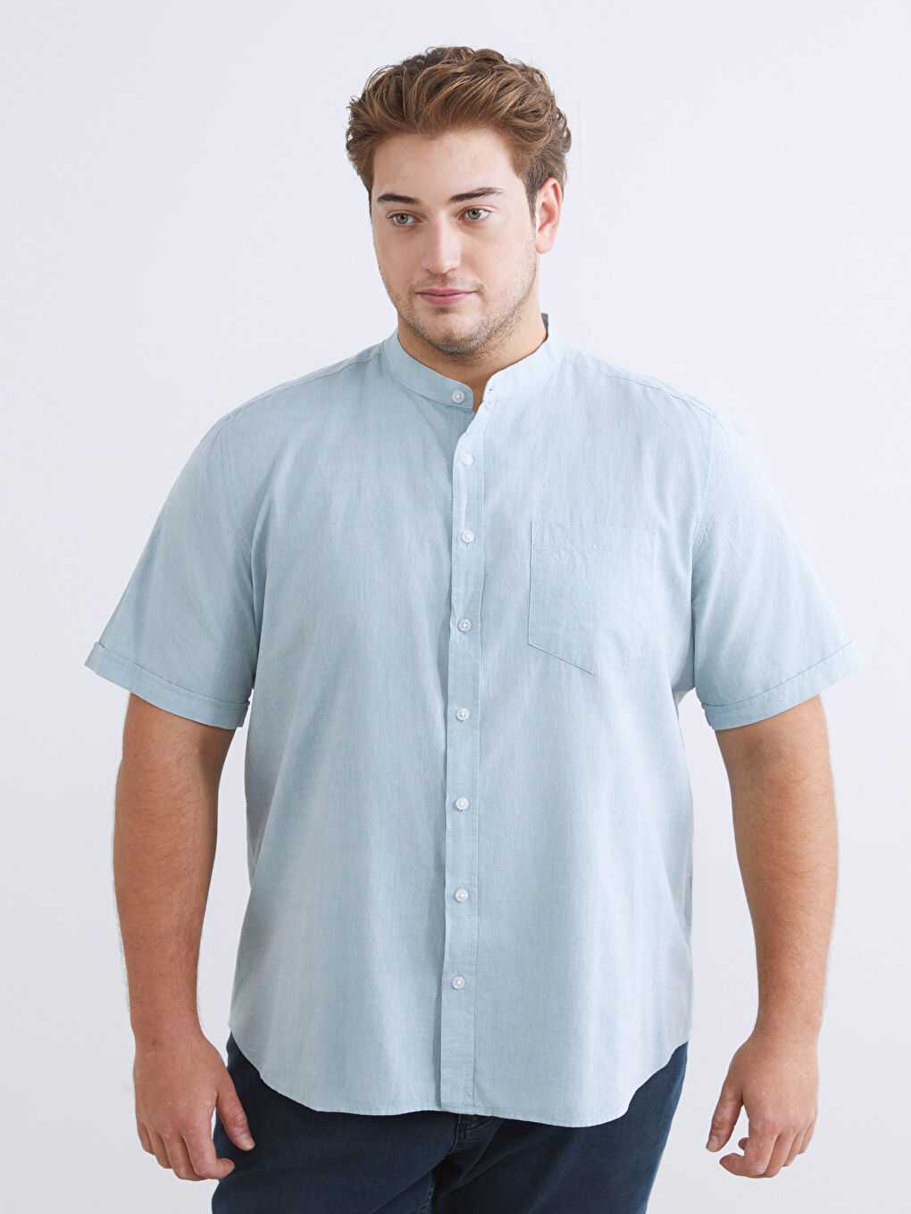 Mavi Regular Fit Hakim Yaka Poplin Erkek Gömlek-1