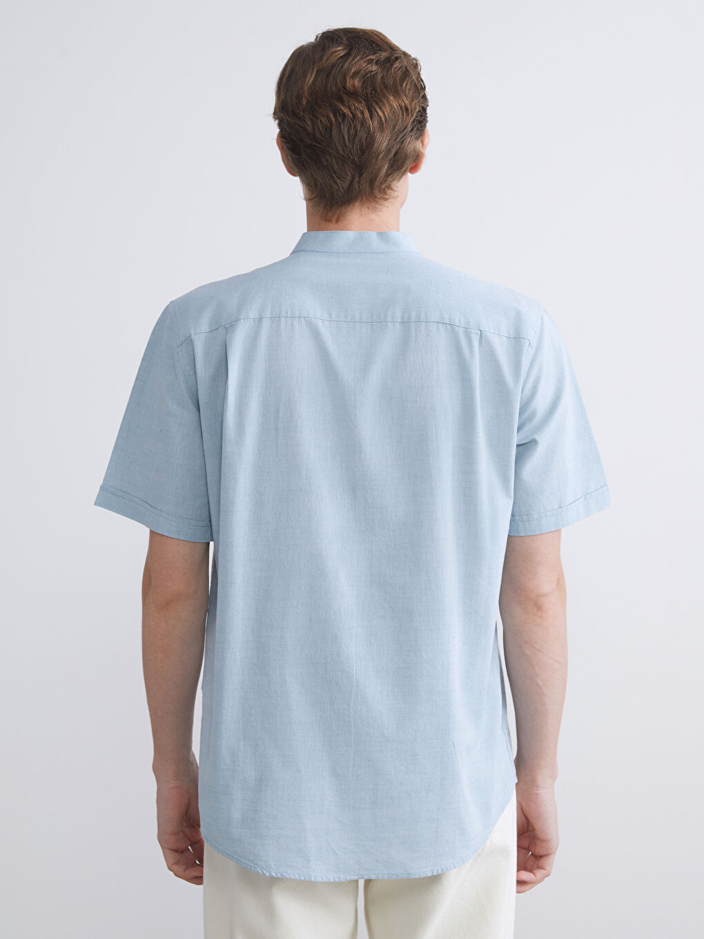 Mavi Regular Fit Hakim Yaka Poplin Erkek Gömlek-4