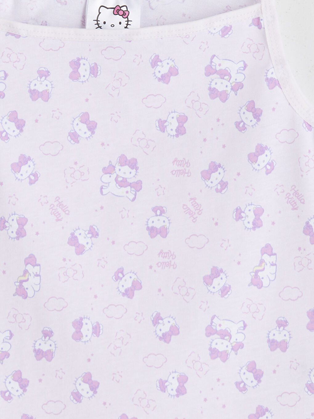 Lila Hello Kitty Baskılı Kız Çocuk İç Giyim Atlet-2