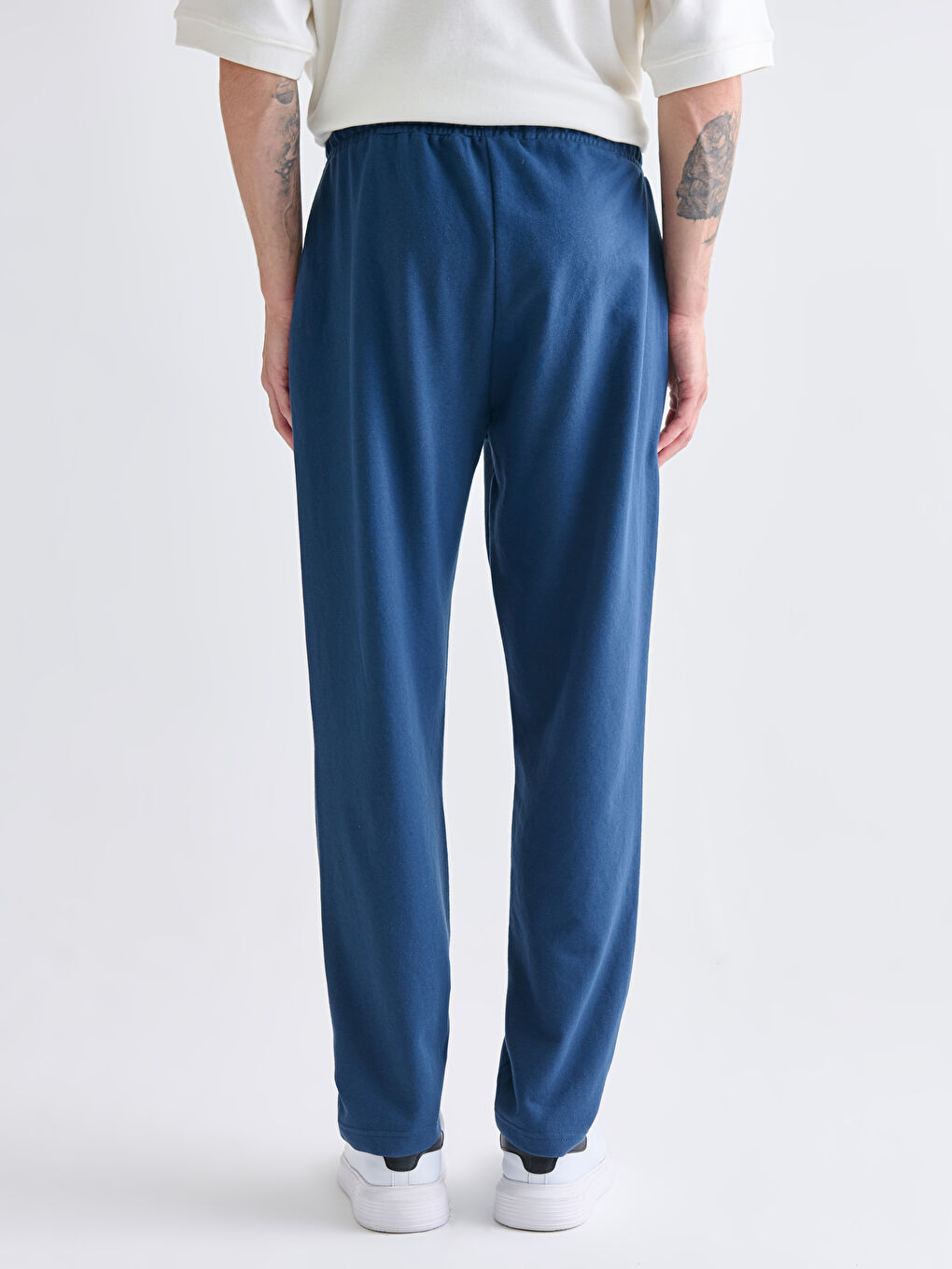 Lacivert Rahat Kalıp Erkek Eşofman Altı-3