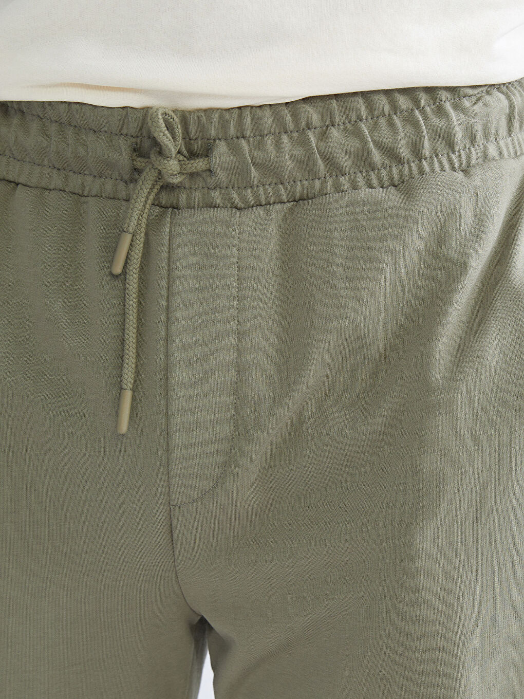 Haki Rahat Kalıp Erkek Eşofman Altı-2