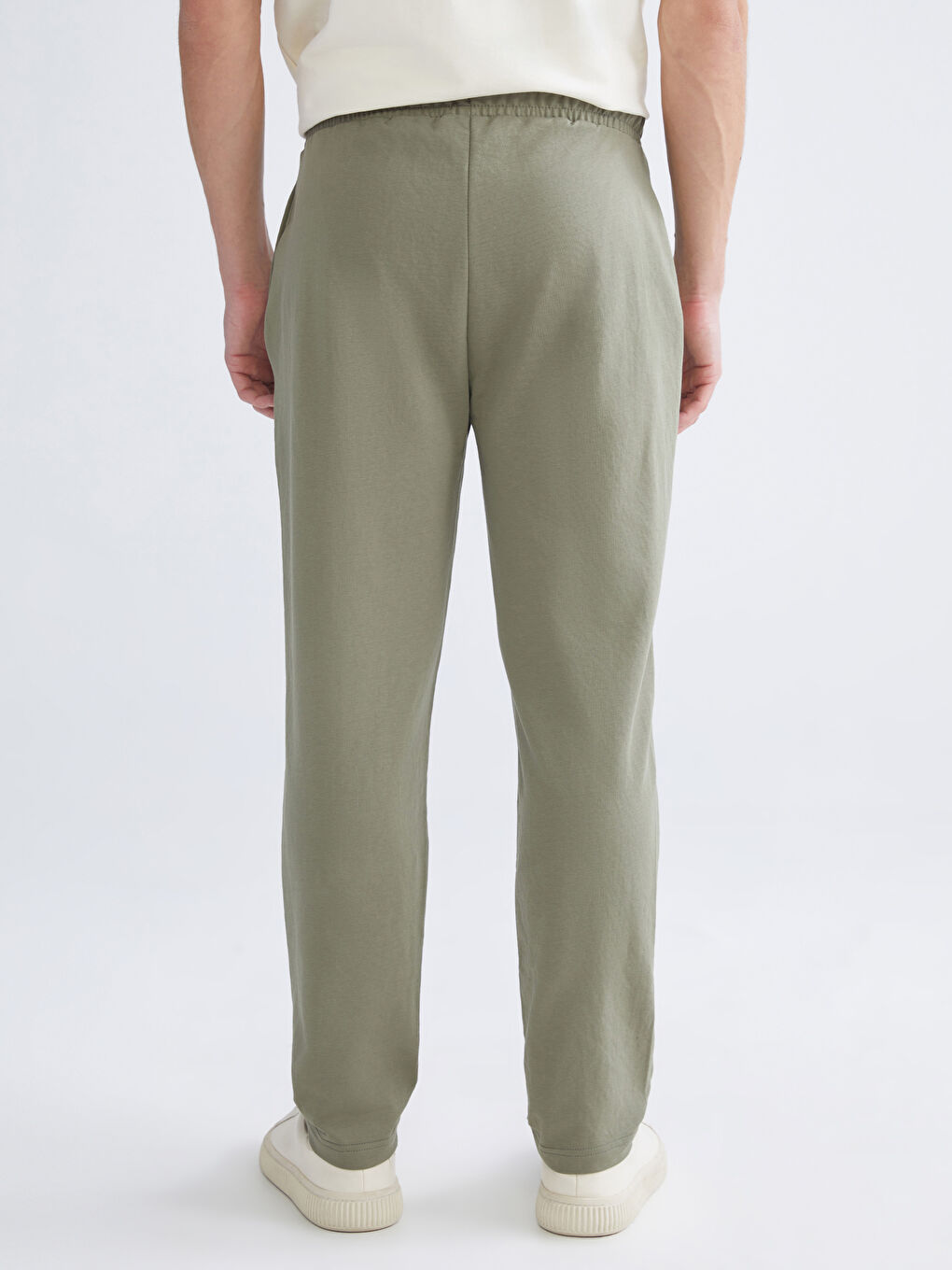 Haki Rahat Kalıp Erkek Eşofman Altı-3