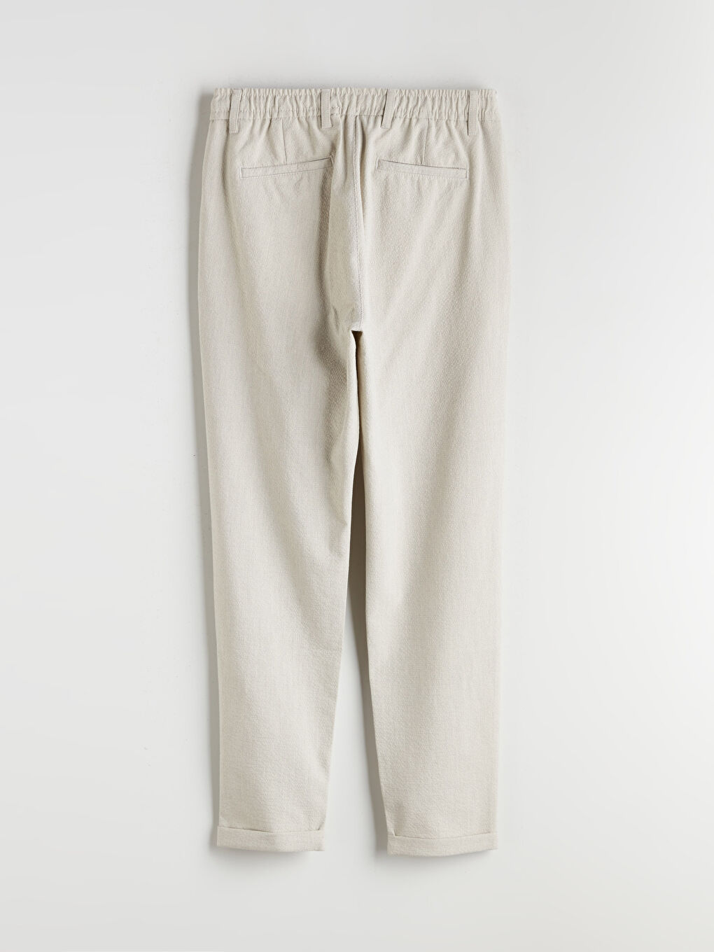 Bej Slim Fit Erkek Pantolon-6