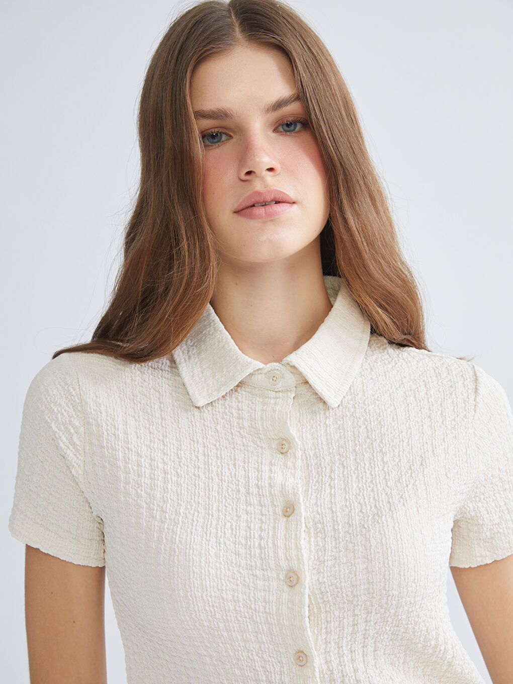 XSIDE Textured Women's Shirt -W5K058Z8-15U