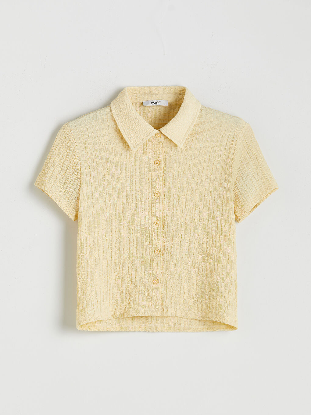 XSIDE Textured Women's Shirt -W5K058Z8-CYN