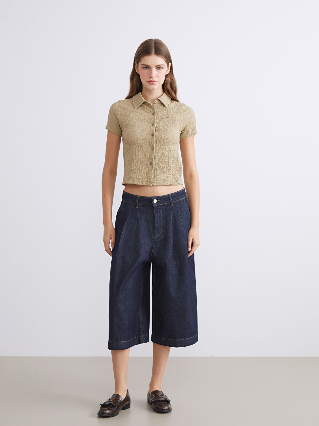 XSIDE Textured Women's Shirt -W5K058Z8-ZS5