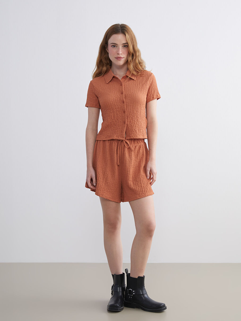 Textured Women's Shirt-1