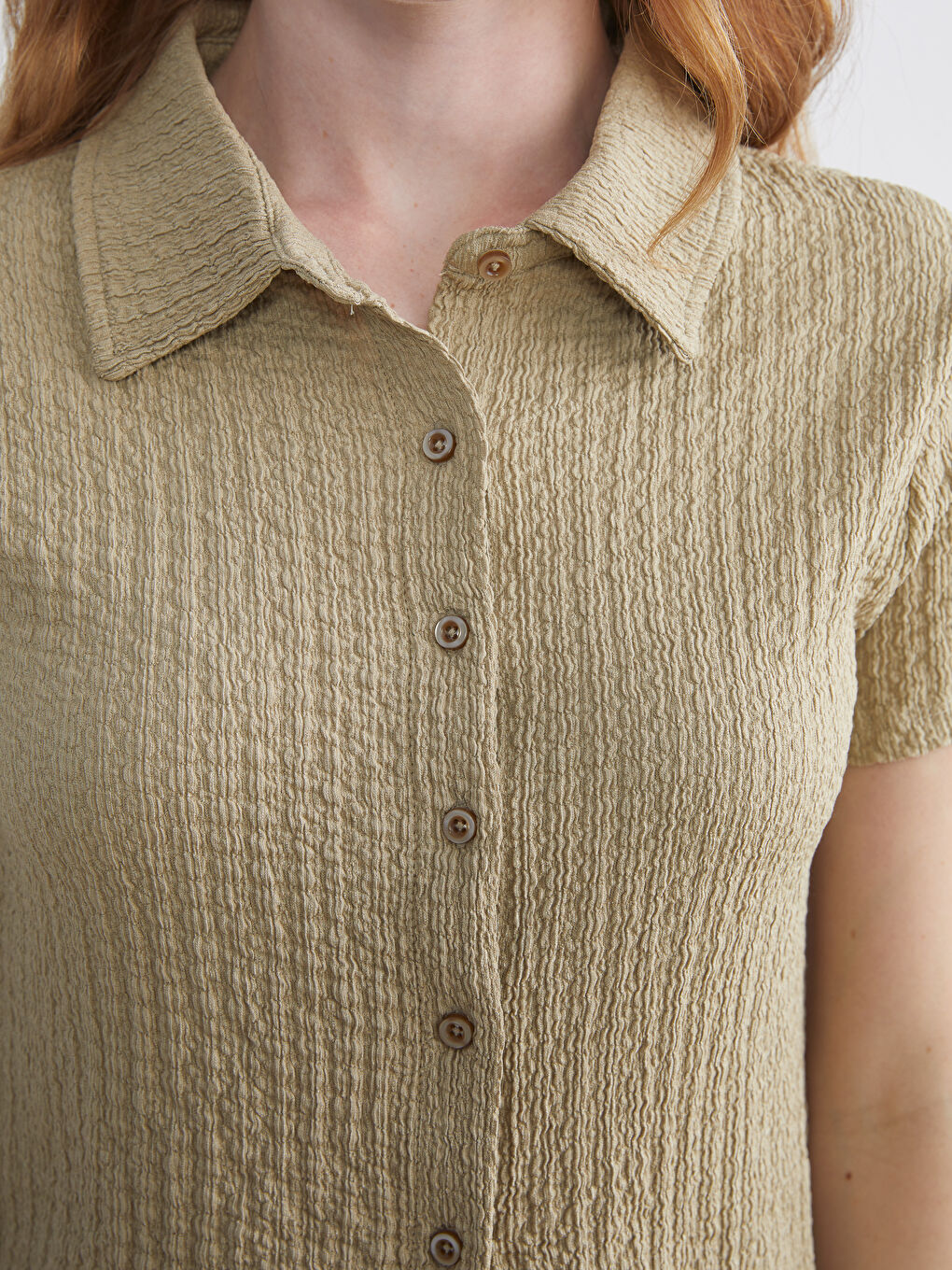 XSIDE Textured Women's Shirt -W5K058Z8-ZS5