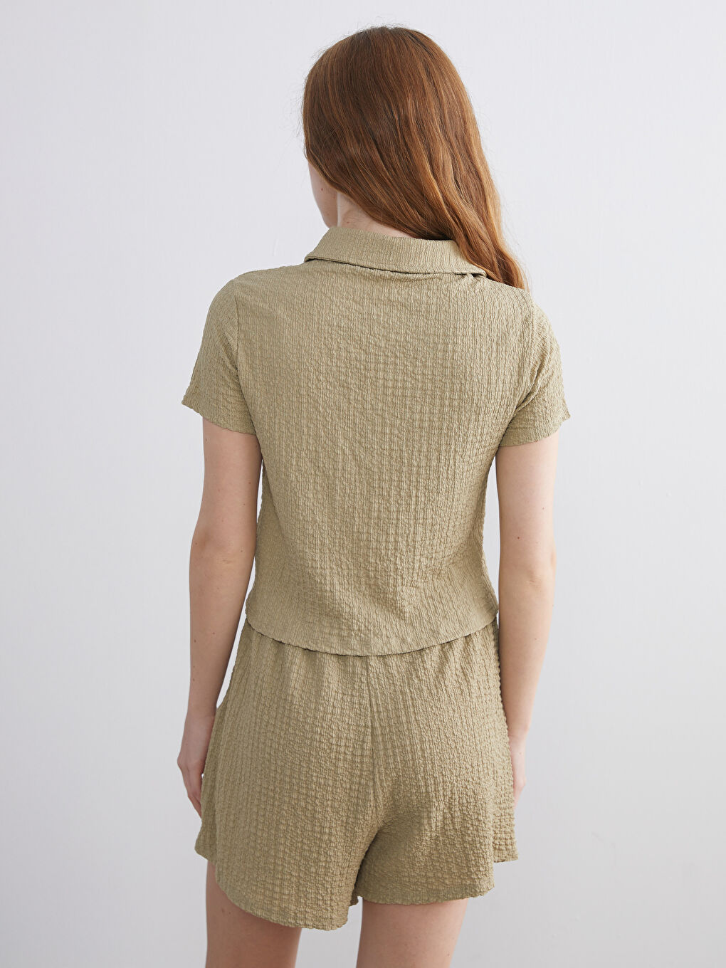 XSIDE Textured Women's Shirt -W5K058Z8-ZS5