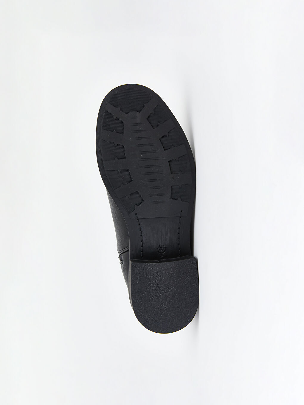 Ботуши с ток от изкуствена кожа за жени-3