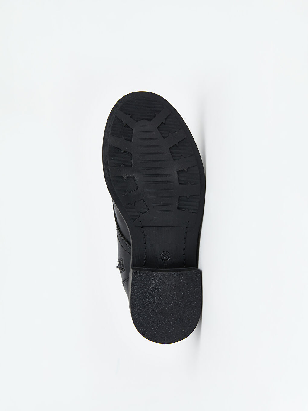 Siyah Deri Görünümlü Bağcıklı Kadın Bot-3