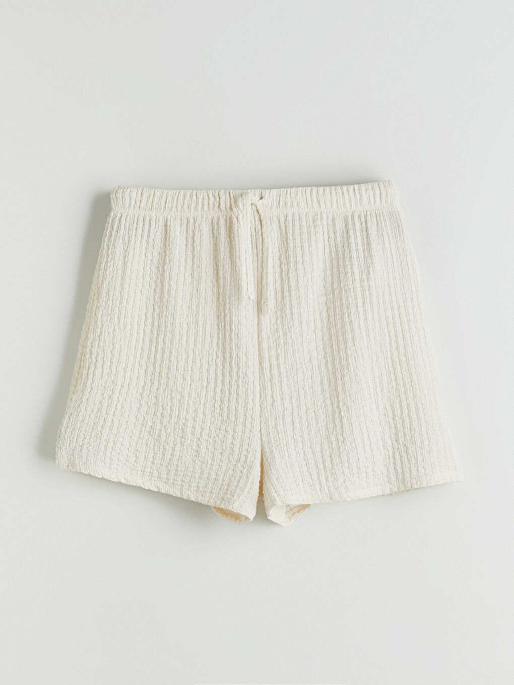XSIDE Elasticated Waist Textured Women's Shorts -W5K111Z8-15U